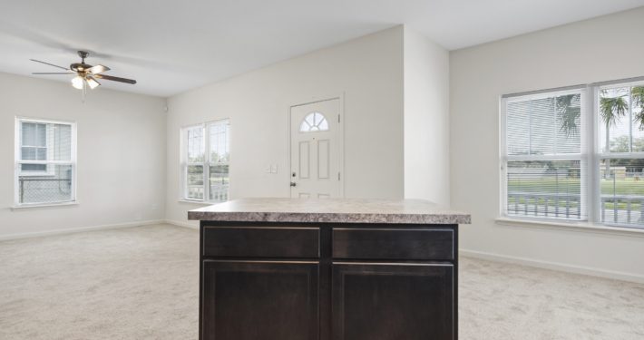 kitchen looking to front door