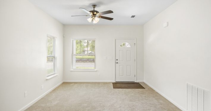 front door view from inside of the house