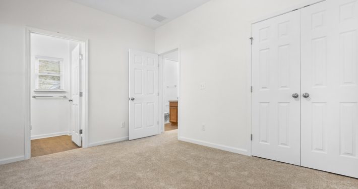 bedroom with bathroom inside