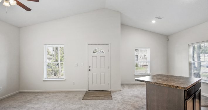 living room view facing the front door