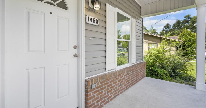 front entrance to the house