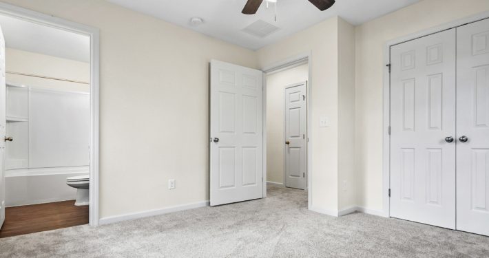 bedroom with bathroom inside