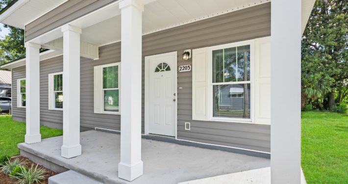 front porch of house