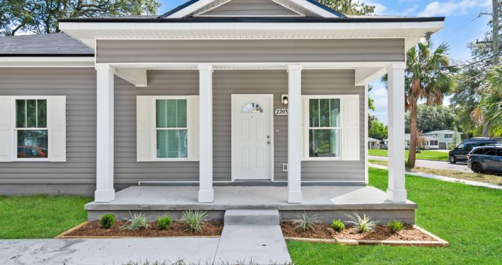 front porch of house