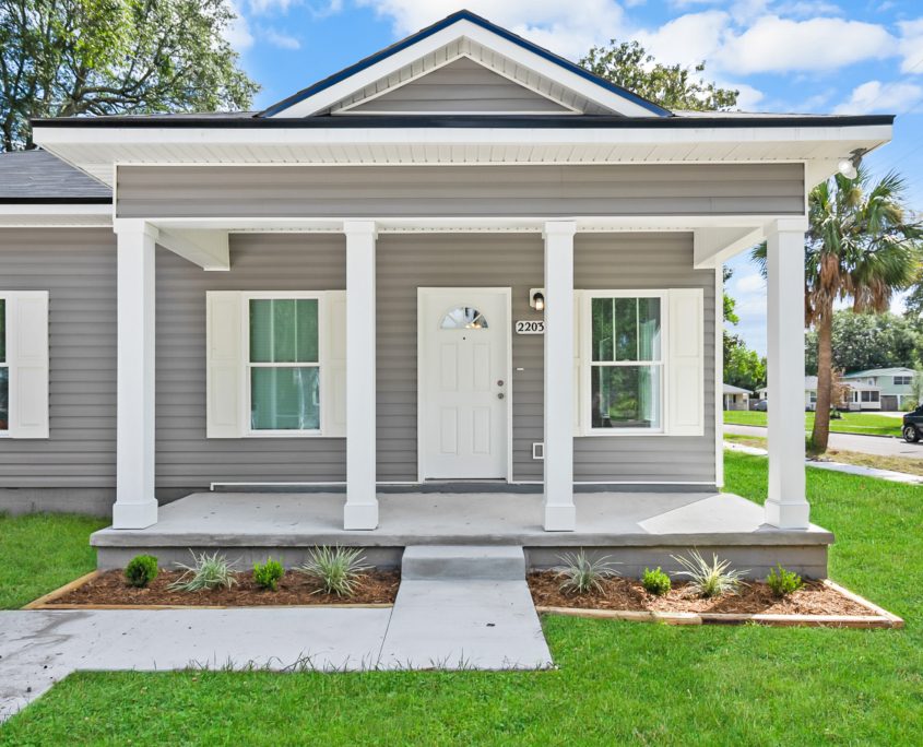 front porch of house