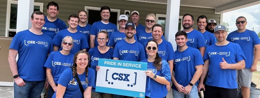 csx team at a house