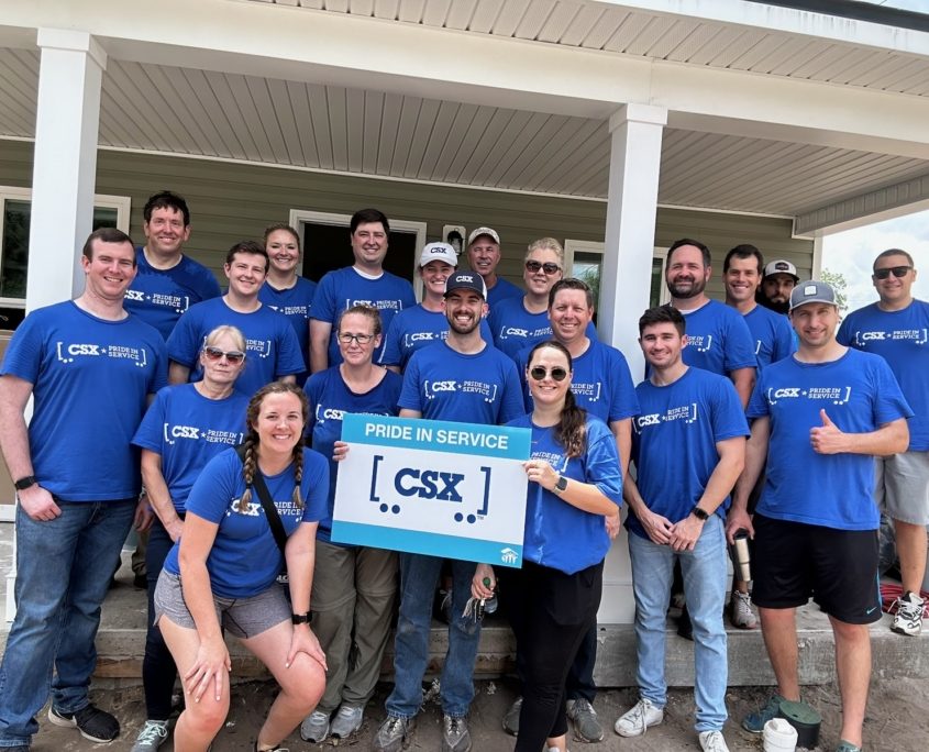 csx team at a house