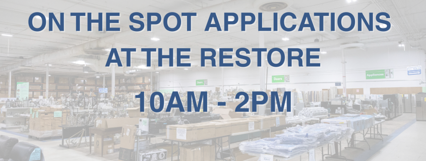 On the Spot Applications at the ReStore